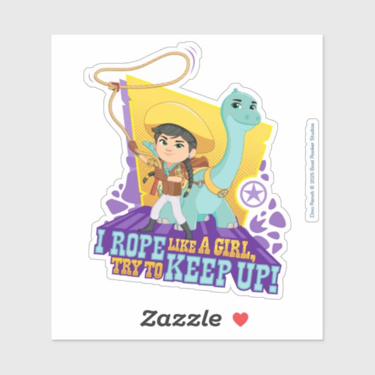 Dino Ranch | Min und Klee Aufkleber (Blatt)