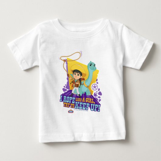 Dino Ranch | Min und Klee Baby T-shirt (Vorderseite)