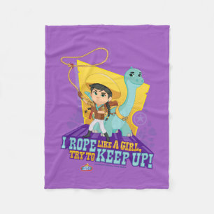 Dino Ranch   Min und Klee Fleecedecke