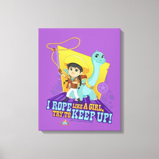 Dino Ranch | Min und Klee Leinwanddruck (Vorderseite)