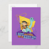 Dino Ranch | Min und Klee Postkarte (Vorne/Hinten)