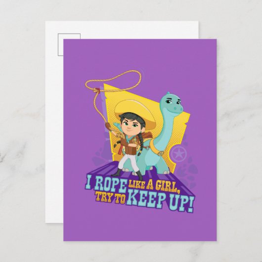 Dino Ranch | Min und Klee Postkarte (Vorne/Hinten)