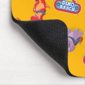 Dino Ranch Muster in Gelb Mousepad (Ecke)