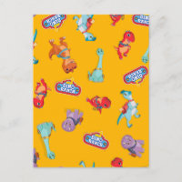 Dino Ranch Muster in Gelb