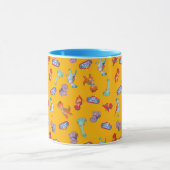 Dino Ranch Muster in Gelb Tasse (Zentrum)