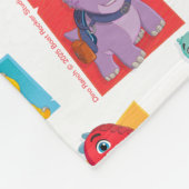 Dino Ranch Pattern Fleecedecke (Ecke)