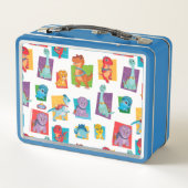 Dino Ranch Pattern Metall Brotdose (Rückseite)