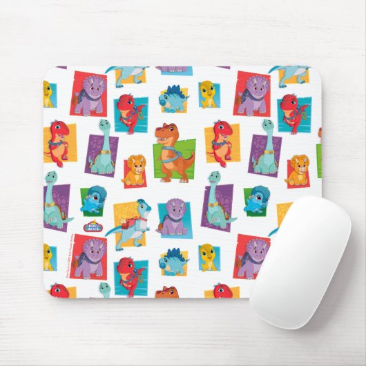 Dino Ranch Pattern Mousepad (Mit Mouse)