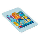 Dino Ranch | Spaß und farbenfrohe Dinosaurier Magnet (Rechte Seite)