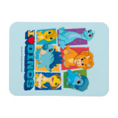 Dino Ranch | Spaß und farbenfrohe Dinosaurier Magnet (Horizontal)