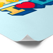 Dino Ranch | Spaß und farbenfrohe Dinosaurier Poster (Ecke)