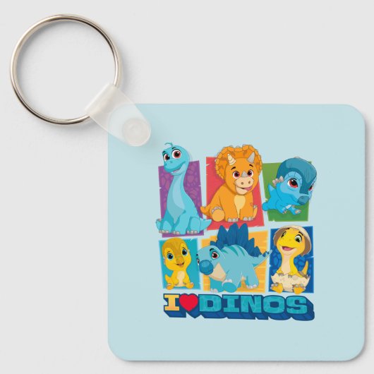 Dino Ranch | Spaß und farbenfrohe Dinosaurier Schlüsselanhänger (Vorderseite)