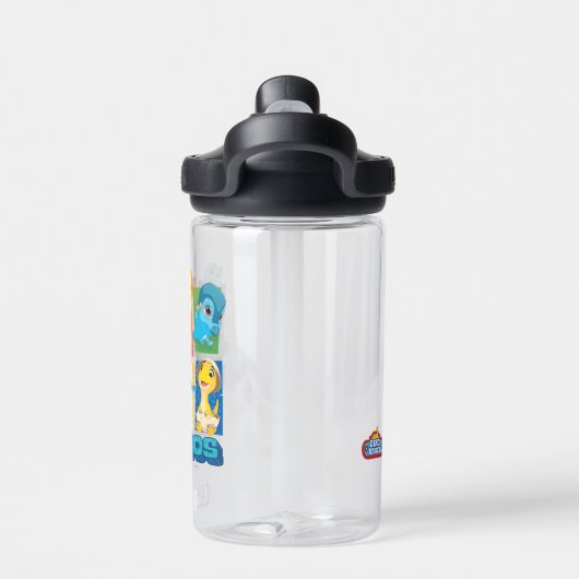 Dino Ranch | Spaß und farbenfrohe Dinosaurier Trinkflasche (Rückseite)