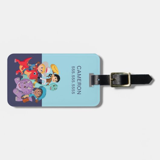 Dino Ranch Yee Haw! Gepäckanhänger (Vorderseite horizontal)