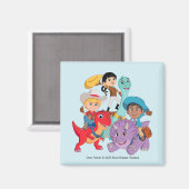 Dino Ranch Yee Haw! Magnet (Vorderseite/Rückseite)