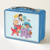 Dino Ranch Yee Haw! Metall Brotdose (Rückseite)