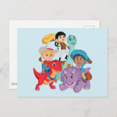 Dino Ranch Yee Haw! Postkarte (Vorne/Hinten)