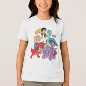 Dino Ranch Yee Haw! Tri-Blend Shirt (Vorderseite)