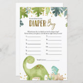 Dino rät, was im Windelbeutel-Spiel steckt (Vorne/Hinten)