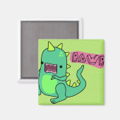 Dino Rawr Magnet (Vorderseite/Rückseite)