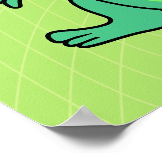 Dino Rawr Poster (Ecke)