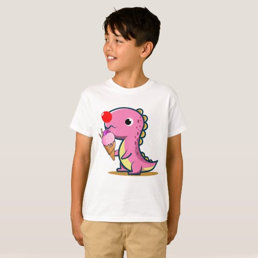Dino Red Nose Funny Dinosaur Day 2025 T-Shirt (Vorne ganz)