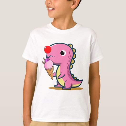 Dino Red Nose Funny Dinosaur Day 2025 T-Shirt (Vorderseite)