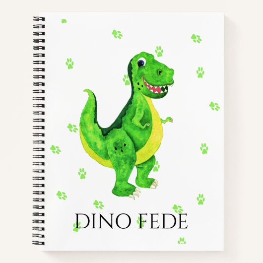 Dino rex Cuaderno de espiral Notizblock (Vorderseite)