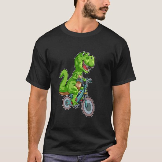 Dino Riding Ebike für E Bike und Rex T-Shirt (Vorderseite)