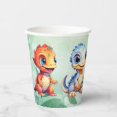 Dino Roar Birthday Bash Party Pappbecher (Vorderseite)