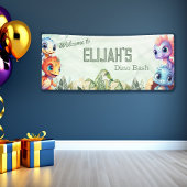 Dino Roar Birthday Bash Willkommen Banner