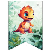 Dino Roar Birthday Bash Wimpelkette (Erste Fahne)