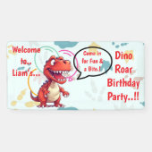 Dino Roar Birthday Party Banner (Horizontal)