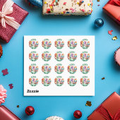 Dino Roar Birthday Runder Aufkleber