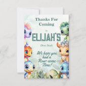 Dino Roar Danke, dass Sie die Karte gespielt haben (Vorderseite)