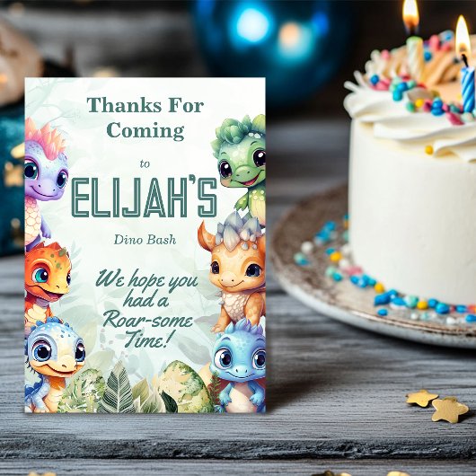 Dino Roar Danke, dass Sie die Karte gespielt haben