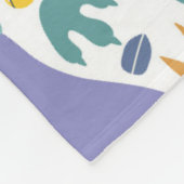 Dino Roar Fun Muster Fleecedecke (Ecke)