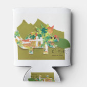 Dino Roar - Kinder Kunst für das CHOC Dosenkühler (Rückseite)