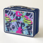 Dino Roar Metall Brotdose (Rückseite)