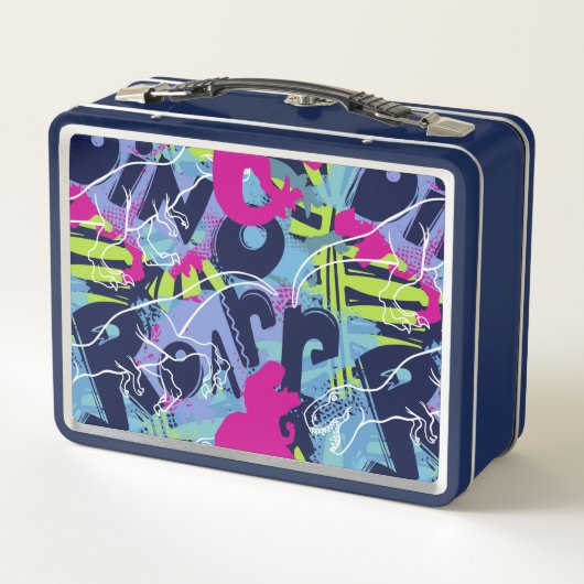 Dino Roar Metall Brotdose (Rückseite)