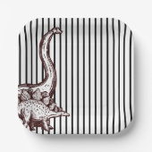 Dino Roarsome Birthday Party Plakate design Pappteller (Vorderseite)