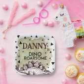 Dino Roarsome Party Plate Design Pappteller (Party)