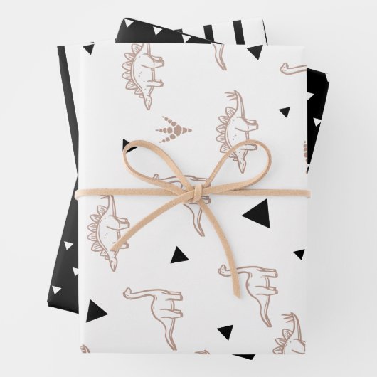 Dino Roarsome Warping Paper Geschenkpapier Set (Beispiel)