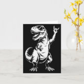 Dino Rock N Roll Rock Music Rock Dinosaur Men Wome Karte (Gelbe Blume)
