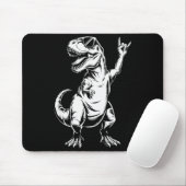 Dino Rock N Roll Rock Music Rock Dinosaur Men Wome Mousepad (Mit Mouse)