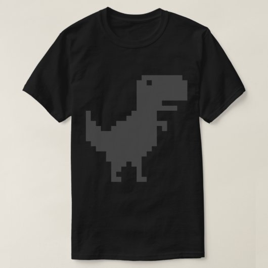 Dino Runner - Google Chrome Browser Game Classic T T-Shirt (Design vorne)