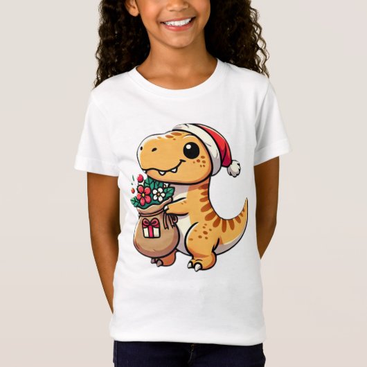 Dino Santa T - Shirt Design - Ein rauschendes Weih (Vorderseite)