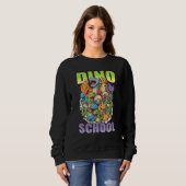 dino school cute graphic sweatshirt (Vorne ganz)