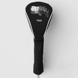 Dino Skelett silhouette  Golf Headcover