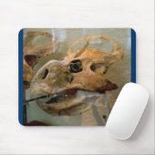 Dino Skull Ölgemälde Mousepad (Mit Mouse)